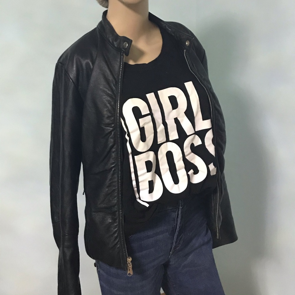 Wilson Leather Buttery Soft Black Moto Jacket